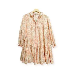 Ulla Johnson White Cotton Laurenza Blouse, puff sleeves, Size 0, New with Tag